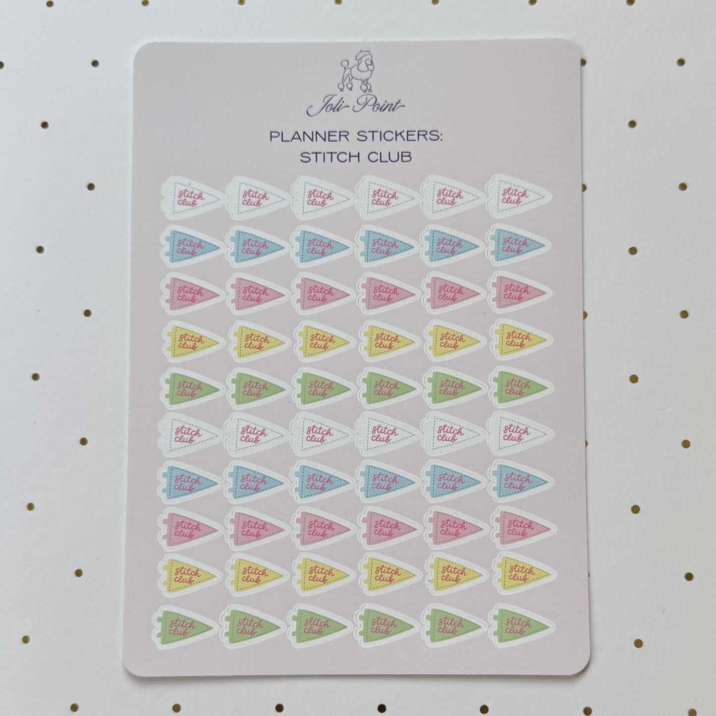 Stitch Club Planner Stickers