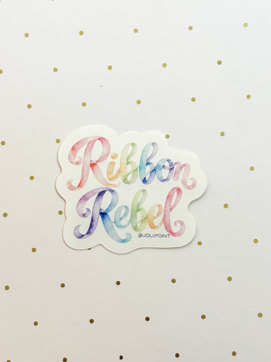 Ribbon Rebel Sticker
