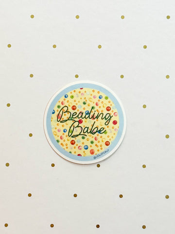 Beading Babe Sticker