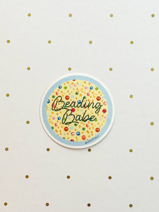 Beading Babe Sticker