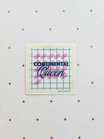 Continental Queen Sticker