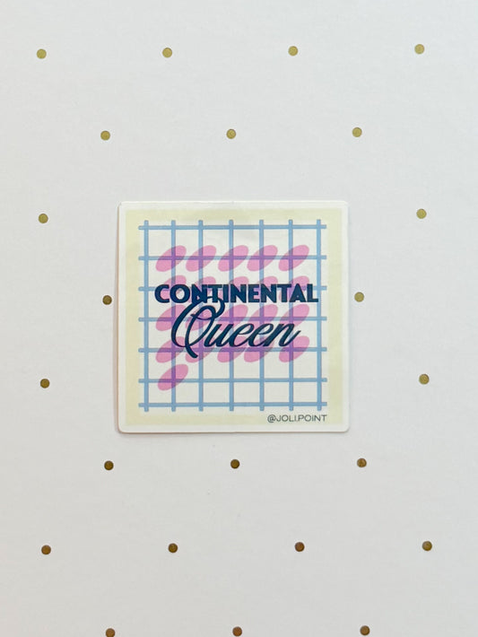 Continental Queen Sticker