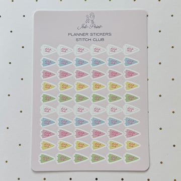 Stitch Club Planner Stickers