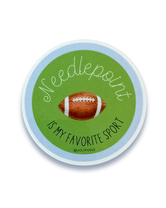 Needlepoint Is My Favorite Sport: Football
