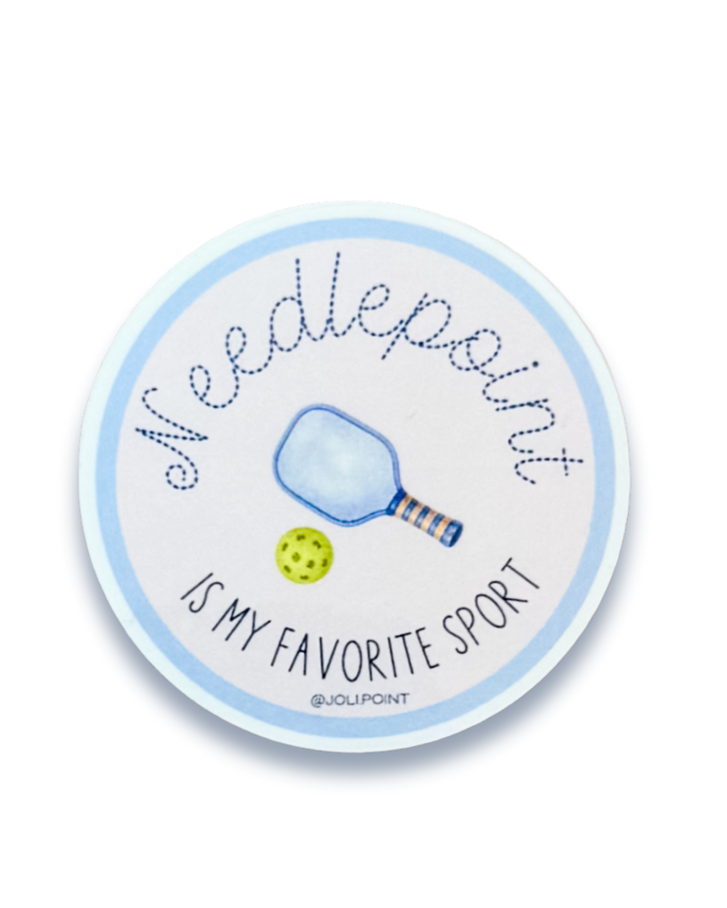 Needlepoint Is My Favorite Sport: Pickleball