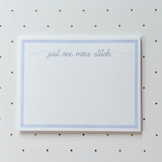 Just One More Stitch notecard (pack of 10)